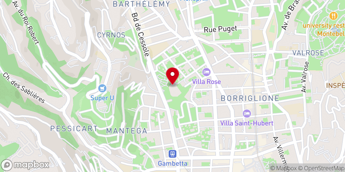 Map showing location of Évêché de Nice - Association diocésaine de Nice