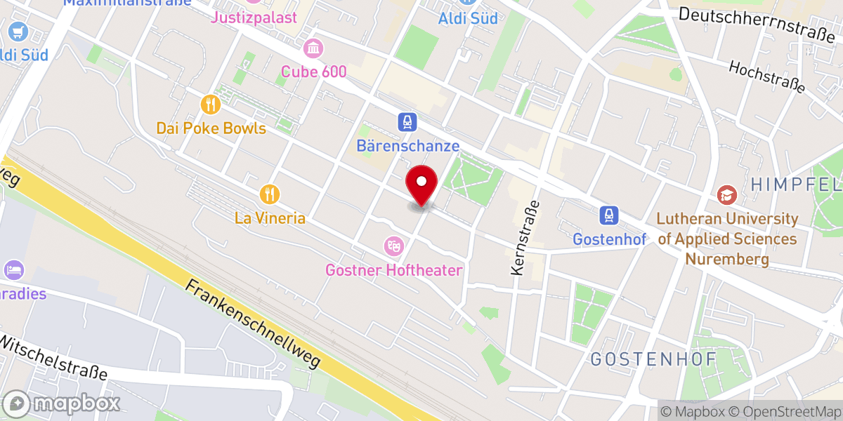 Map showing location of Every Nation Nürnberg