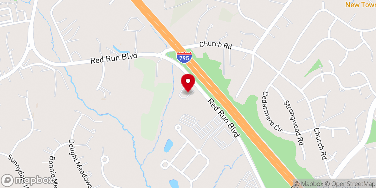 Map showing location of Grace Family Fellowship of Owings Mills