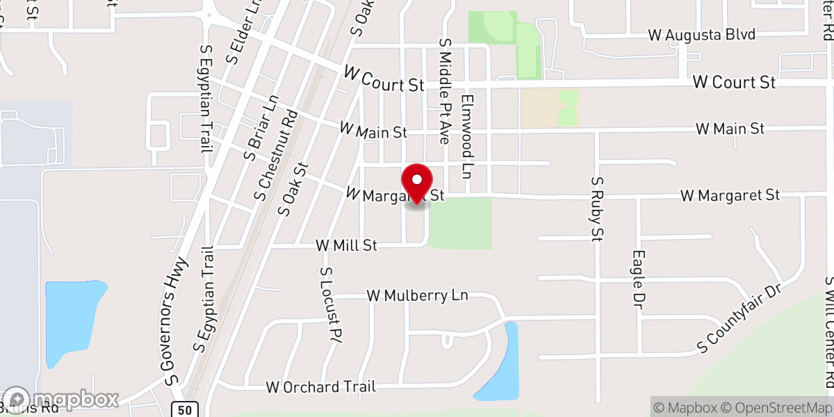 Map showing location of St Paul's United Church-Christ