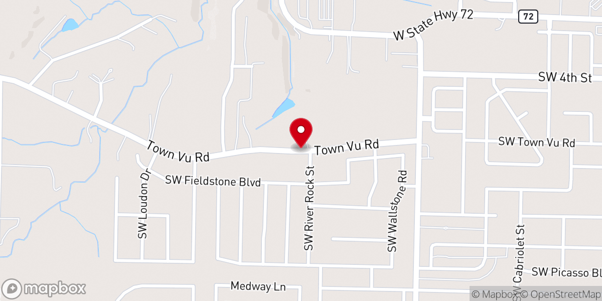 Map showing location of Adventure Church