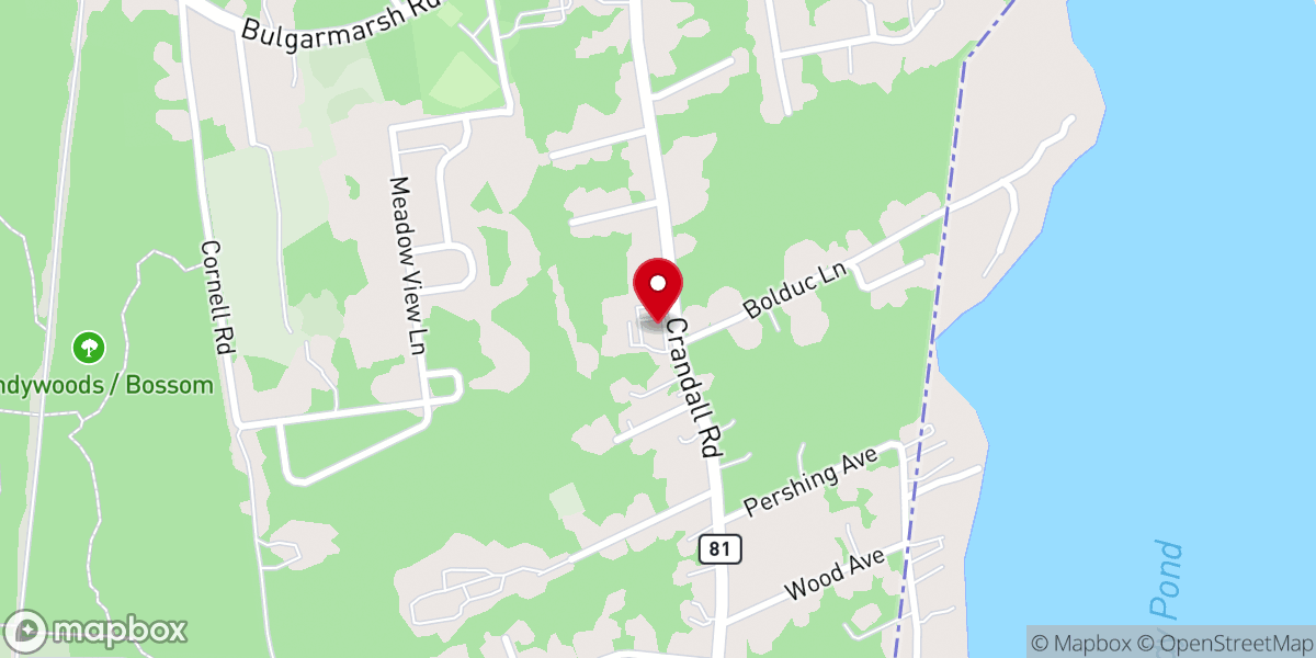 Map showing location of Victory Church RI, Inc.