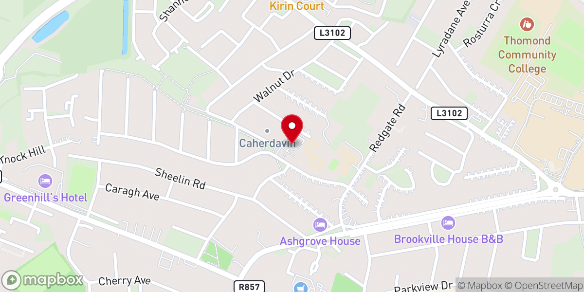 Map showing location of Christ the King Catholic Church, Caherdavin