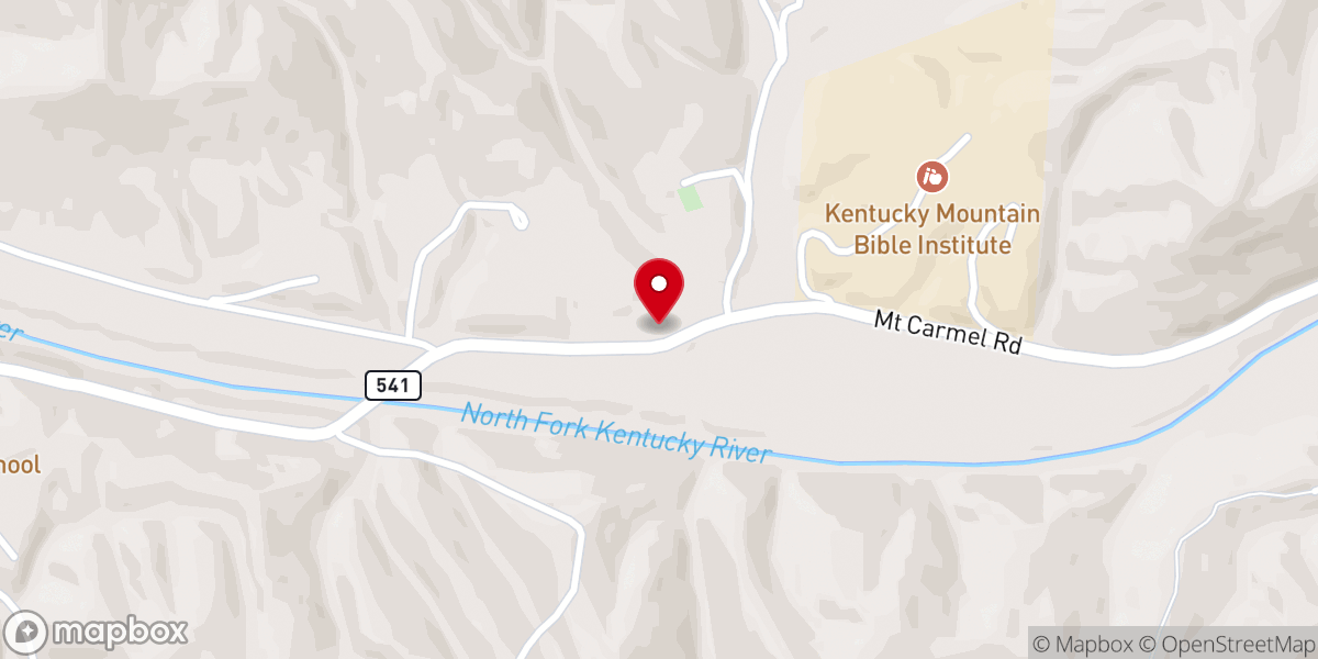 Map showing location of WMTC Mountain Gospel Radio