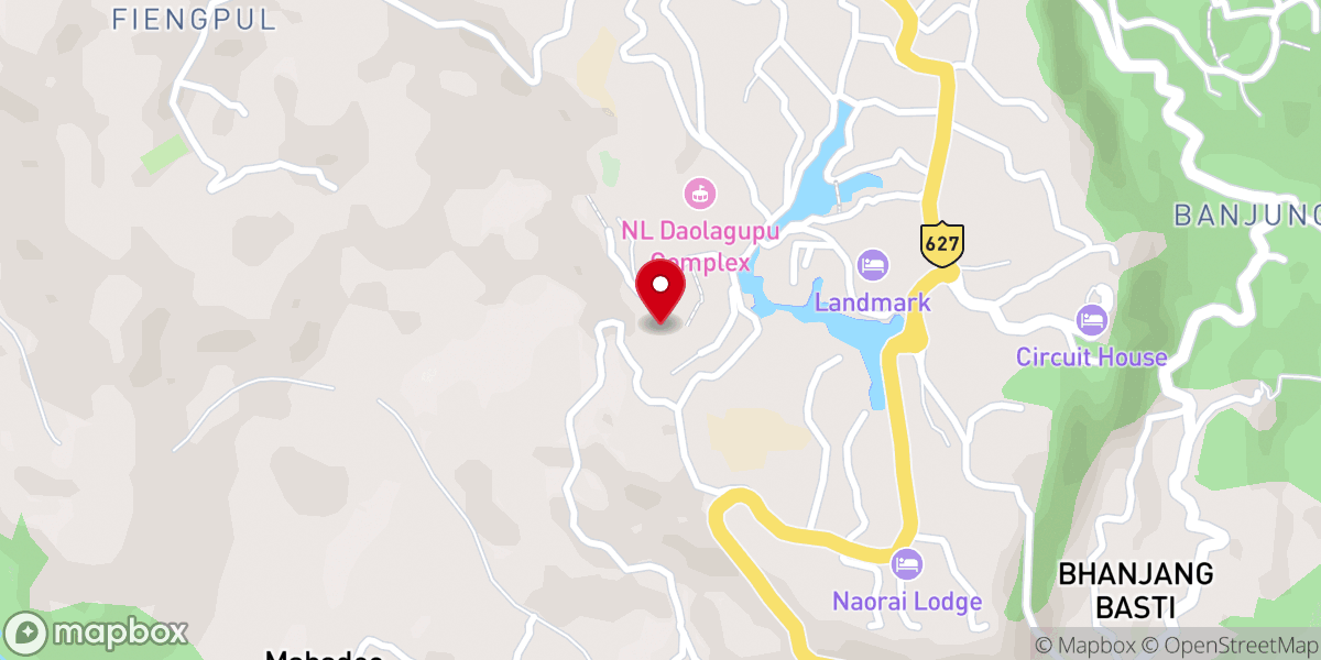 Map showing location of CHT Synod Compound, Haflong