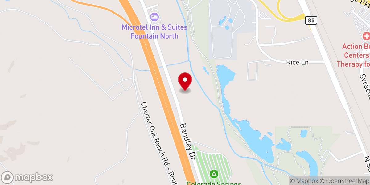 Map showing location of Gateway Prayer Garden