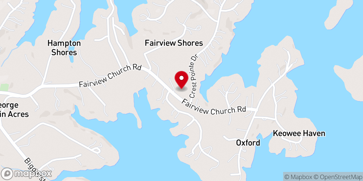 Map showing location of Canon Church