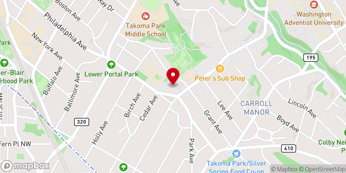 Map showing location of Eglise Baptiste de la Foi