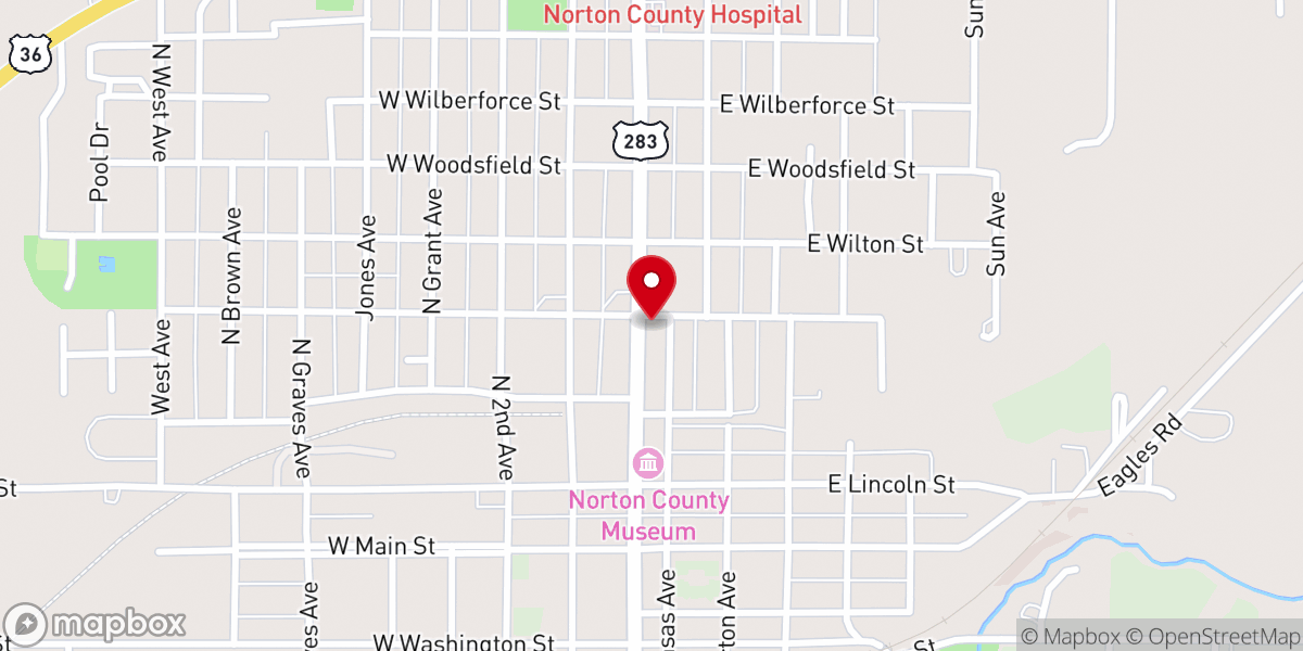 Map showing location of Trinity Episcopal Church