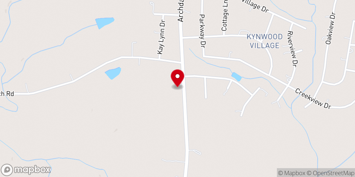 Map showing location of Mt. Vernon UMC Hut