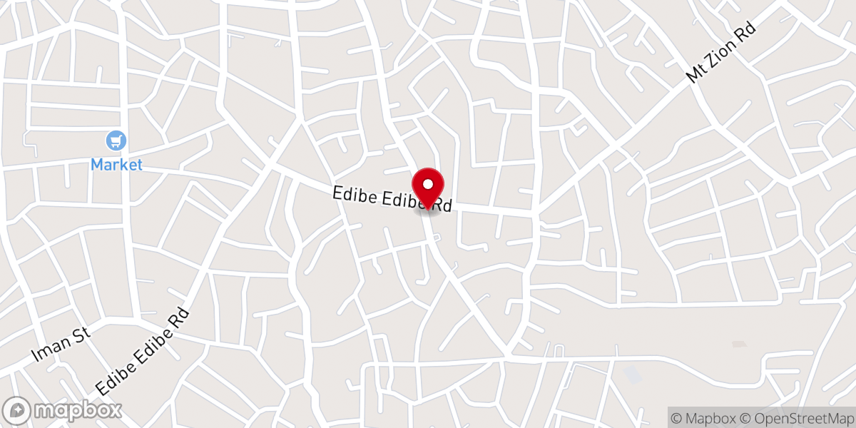 Map showing location of Redeem Christian Church of God ,Potter's Court parish