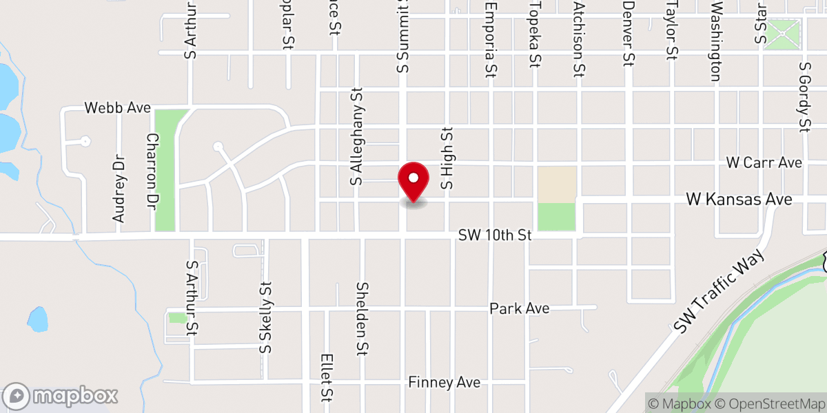 Map showing location of Summit Wesleyan Church
