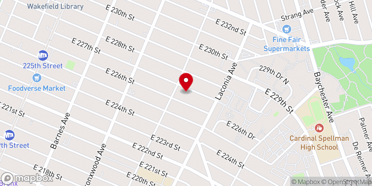 Map showing location of Gospel of St Luke Church Inc.