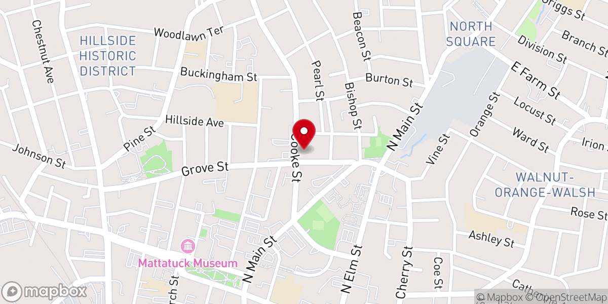 Map showing location of First Lutheran Church ELCA