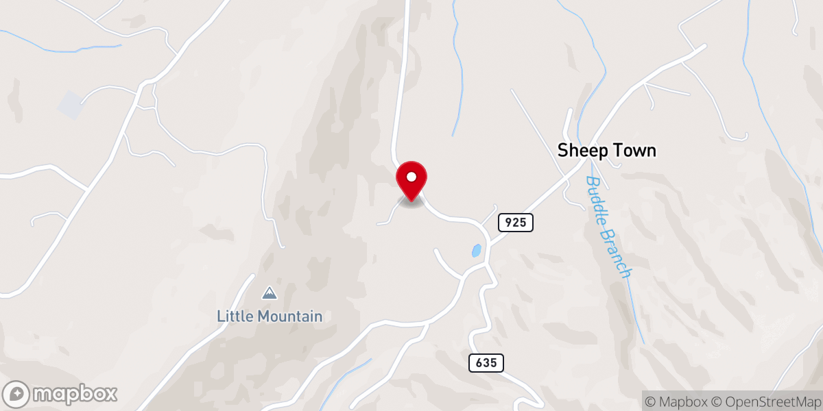 Map showing location of Sheeptown Church of God