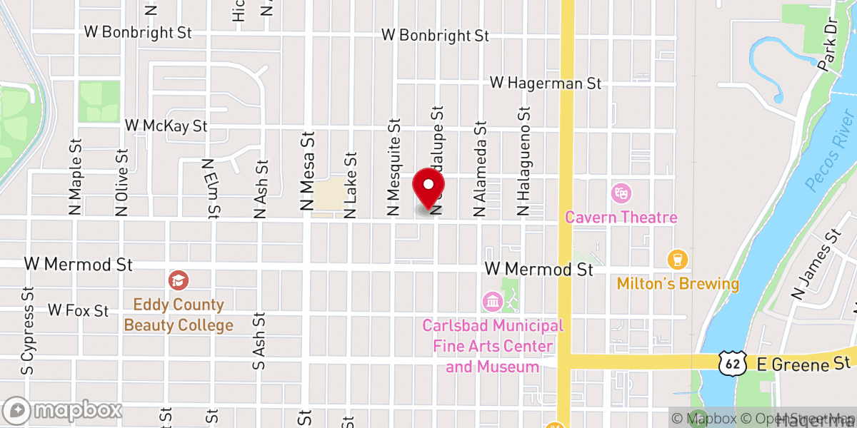 Map showing location of St Edward Catholic Church