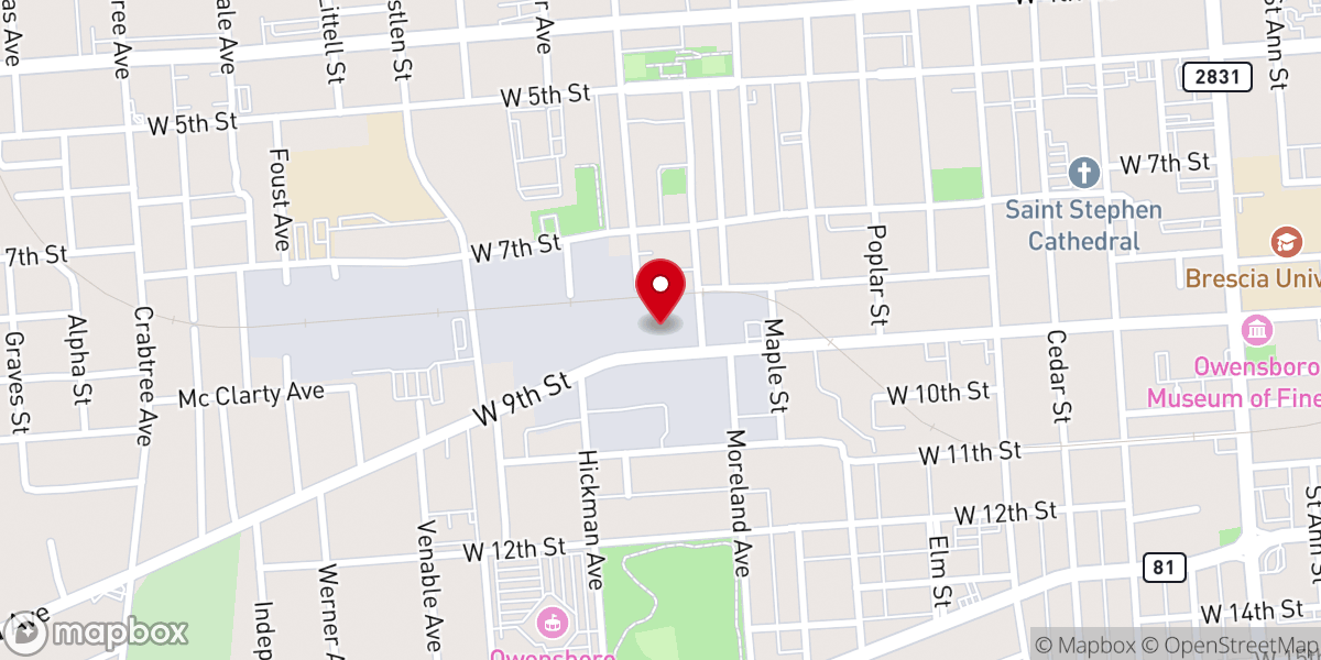 Map showing location of Gospel Community Church