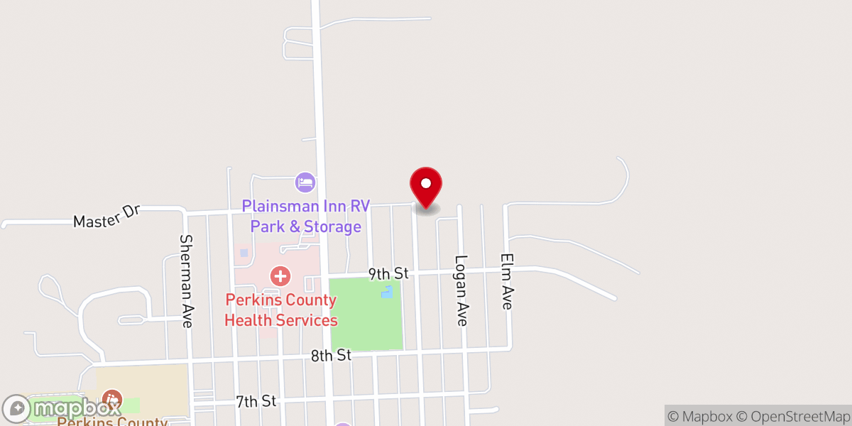 Map showing location of United Methodist Church Parsonage
