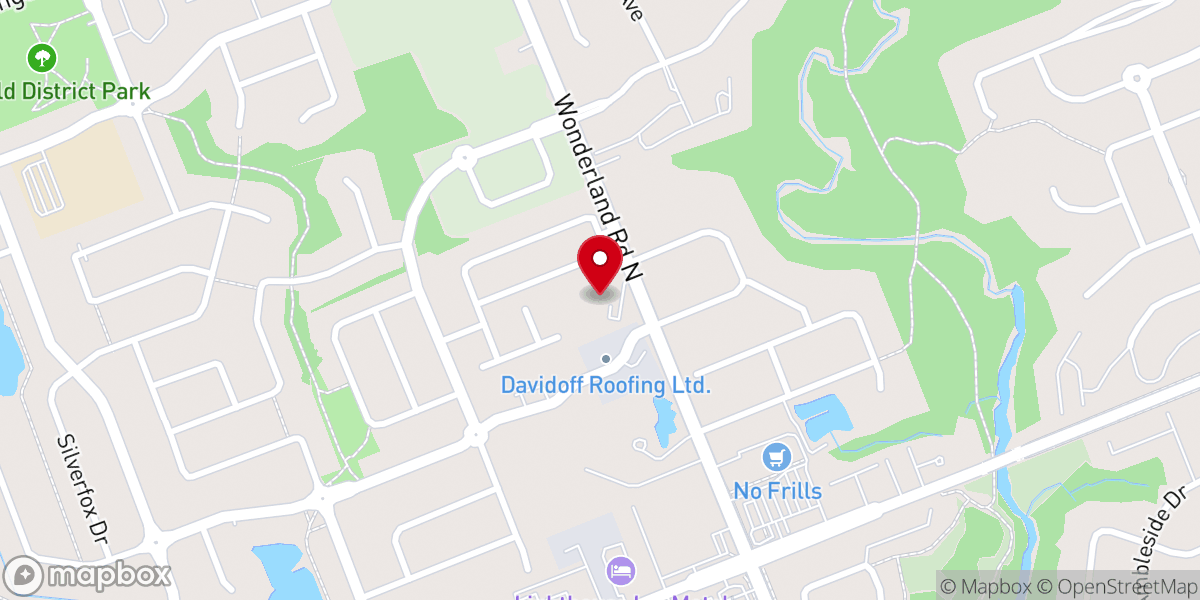 Map showing location of Forest City Bible Church