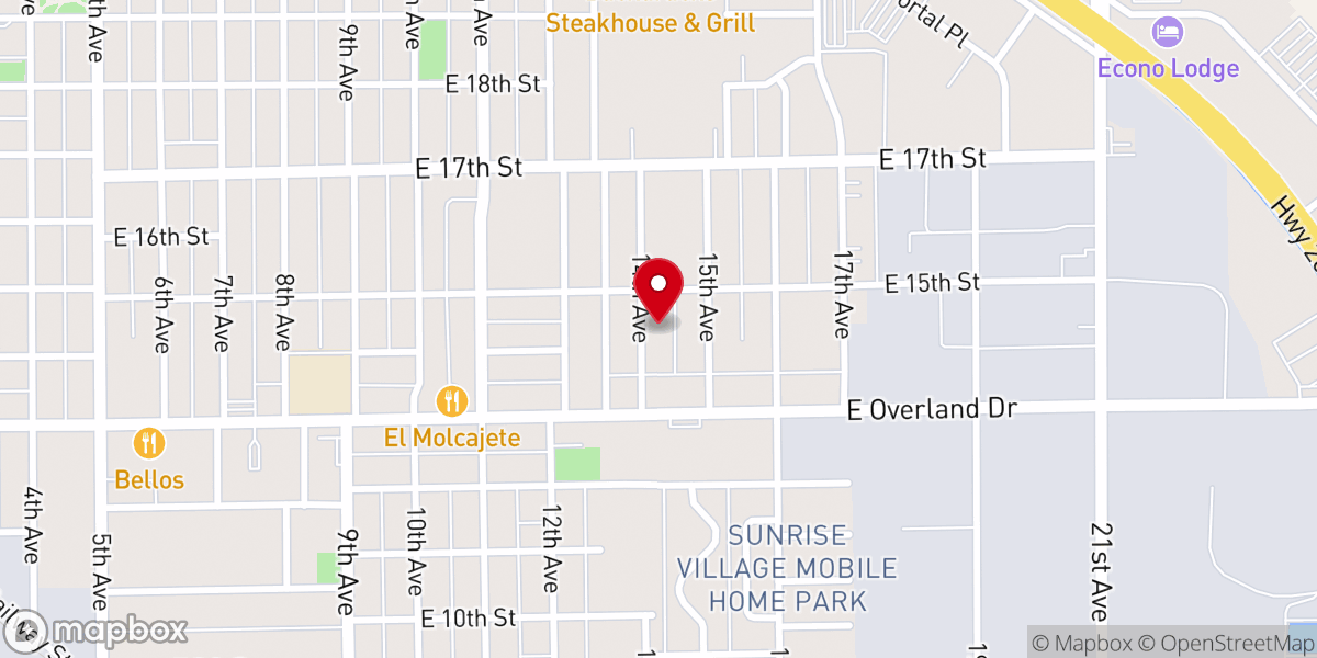 Map showing location of Inter-Cultural Chapel Church of God