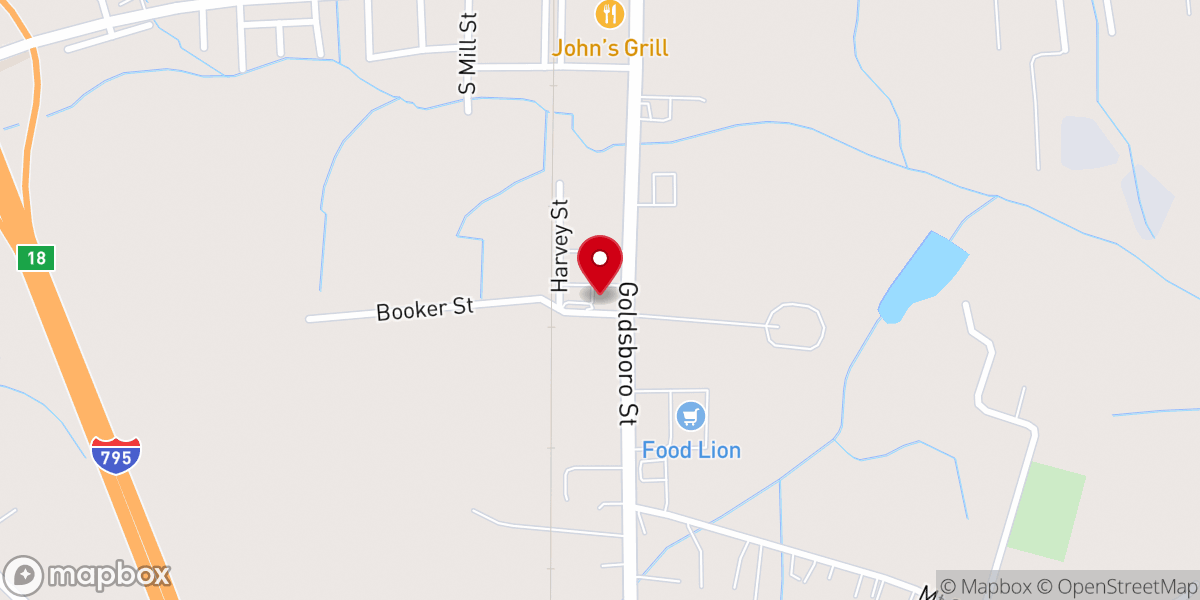 Map showing location of Elm Grove Church of Christ