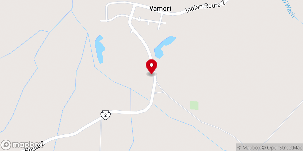 Map showing location of Vamori Church