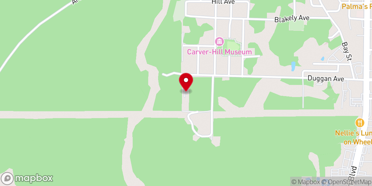 Map showing location of New Life Missionary Baptist