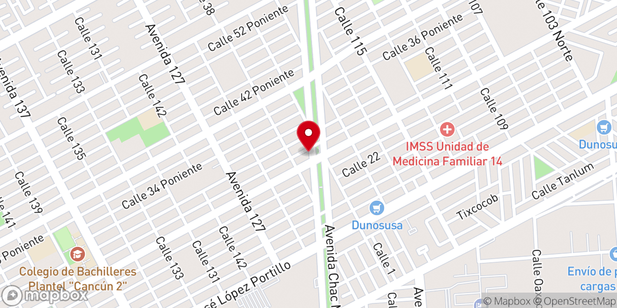 Map showing location of Centro Familiar Cristiano Oasis De Gracia