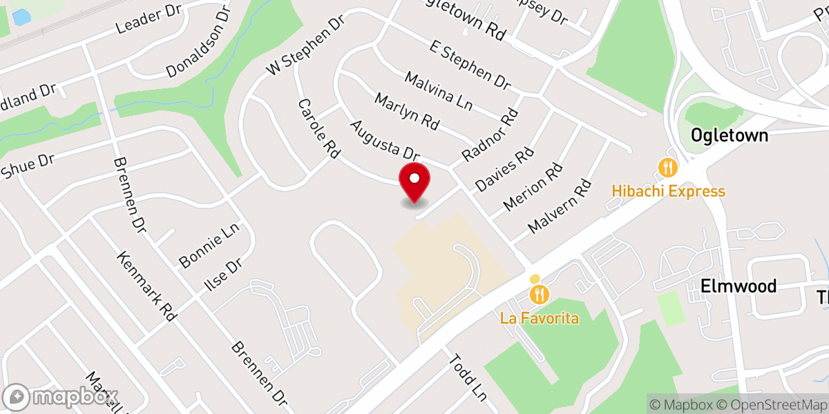 Map showing location of Our Redeemer Lutheran Church