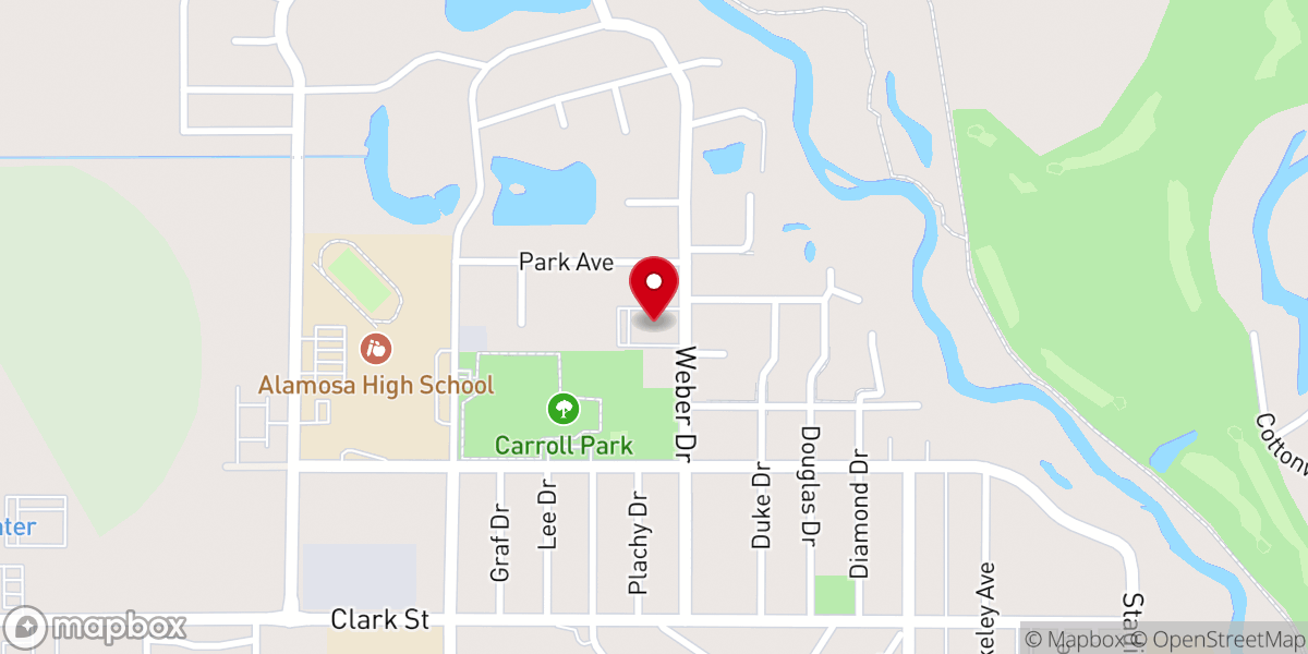 Map showing location of Alamosa Colorado Stake