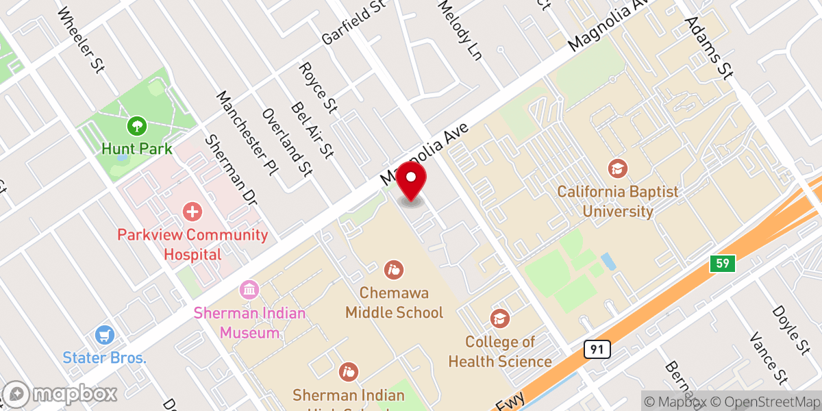 Map showing location of Arlington Seventh-day Adventist Church