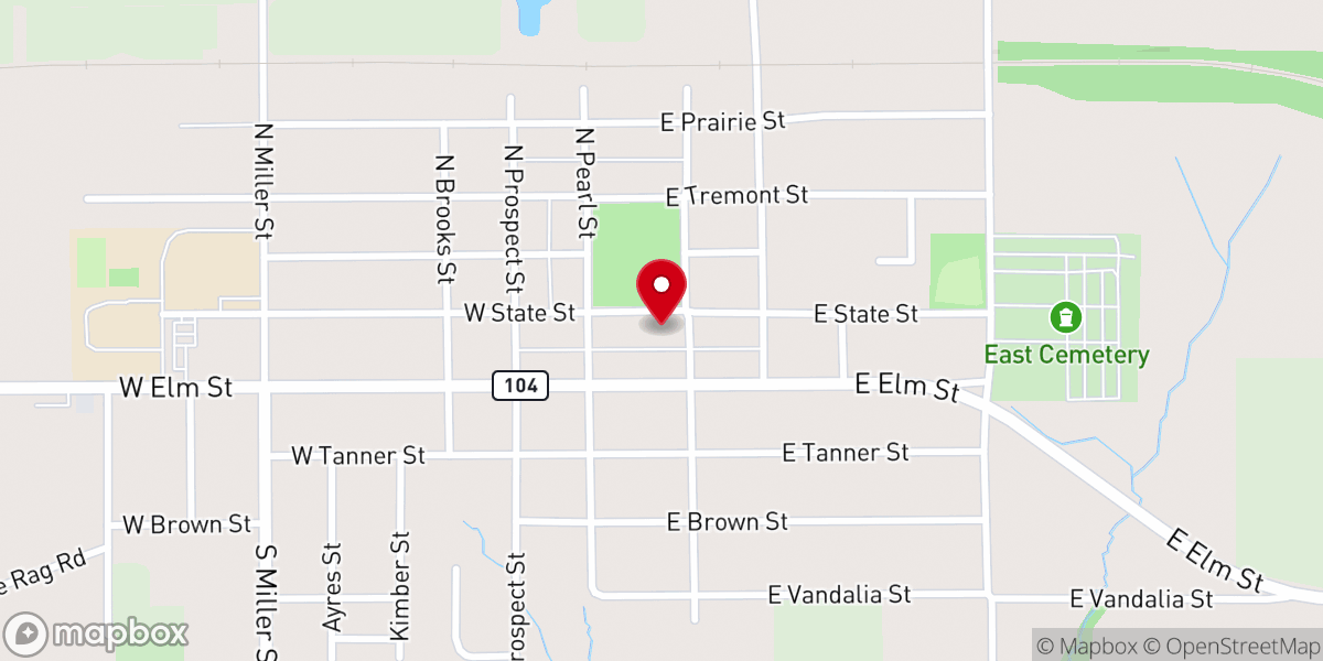 Map showing location of Waverly First United Methodist
