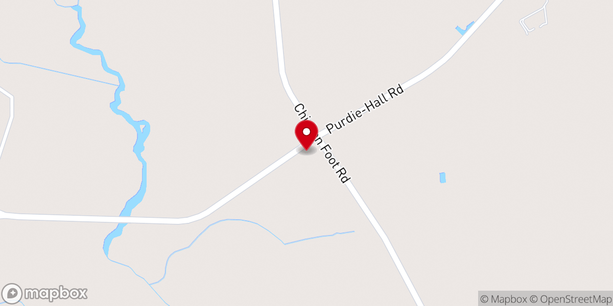 Map showing location of Second New Light Baptist Church