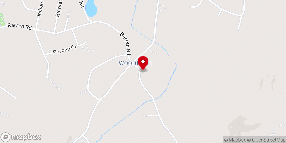 Map showing location of Wooddale United Methodist Church