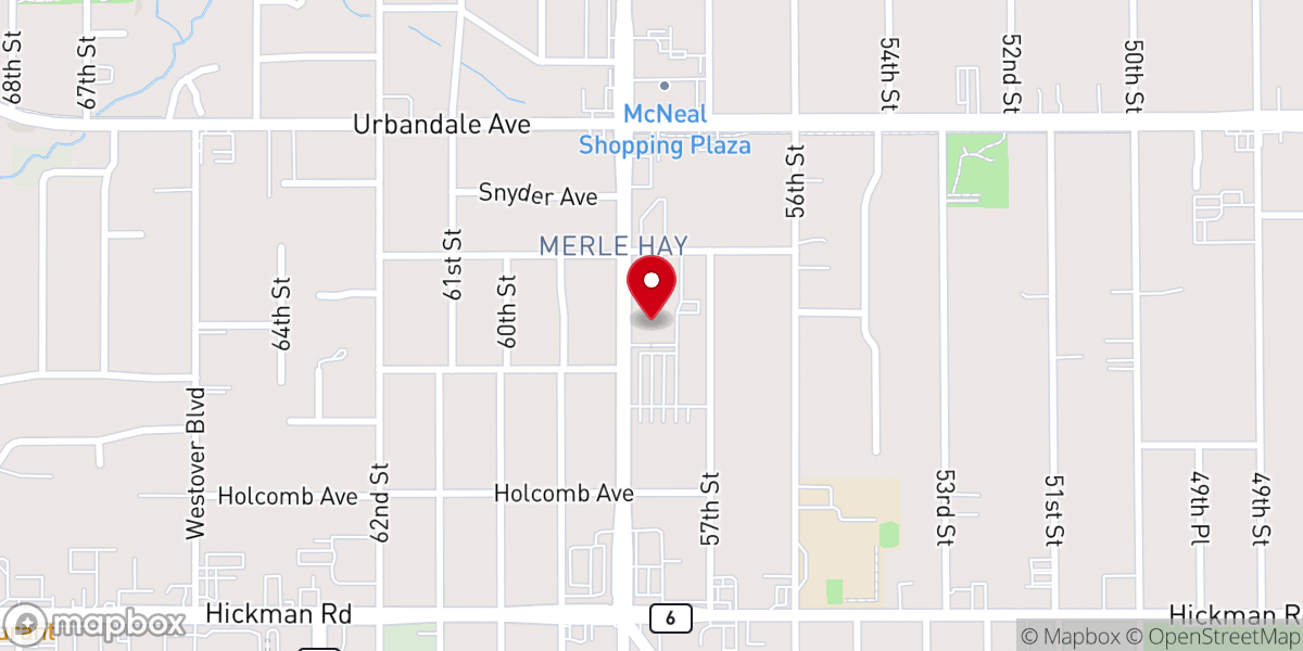 Map showing location of Reach Church