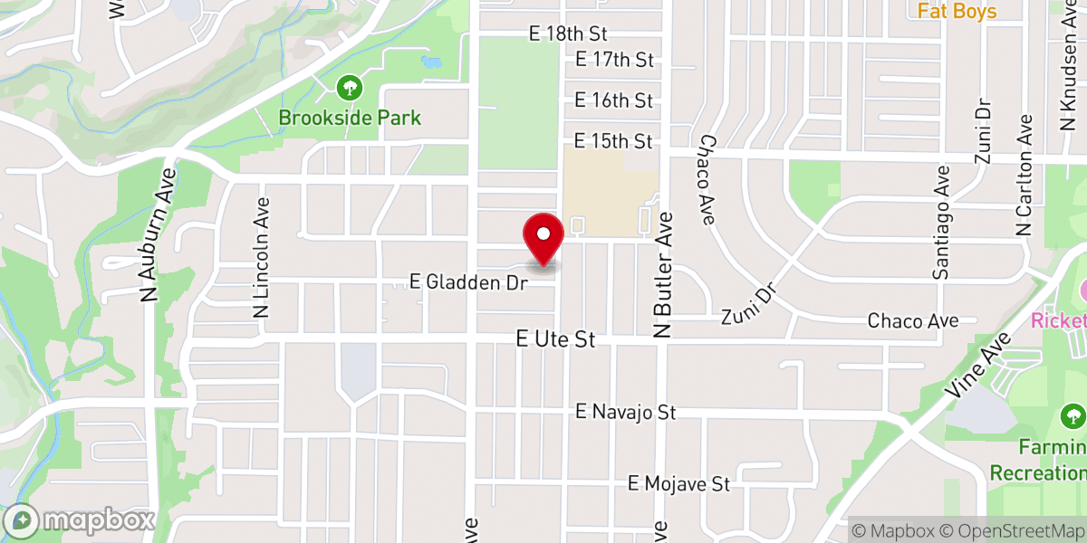Map showing location of Time Has Come Church