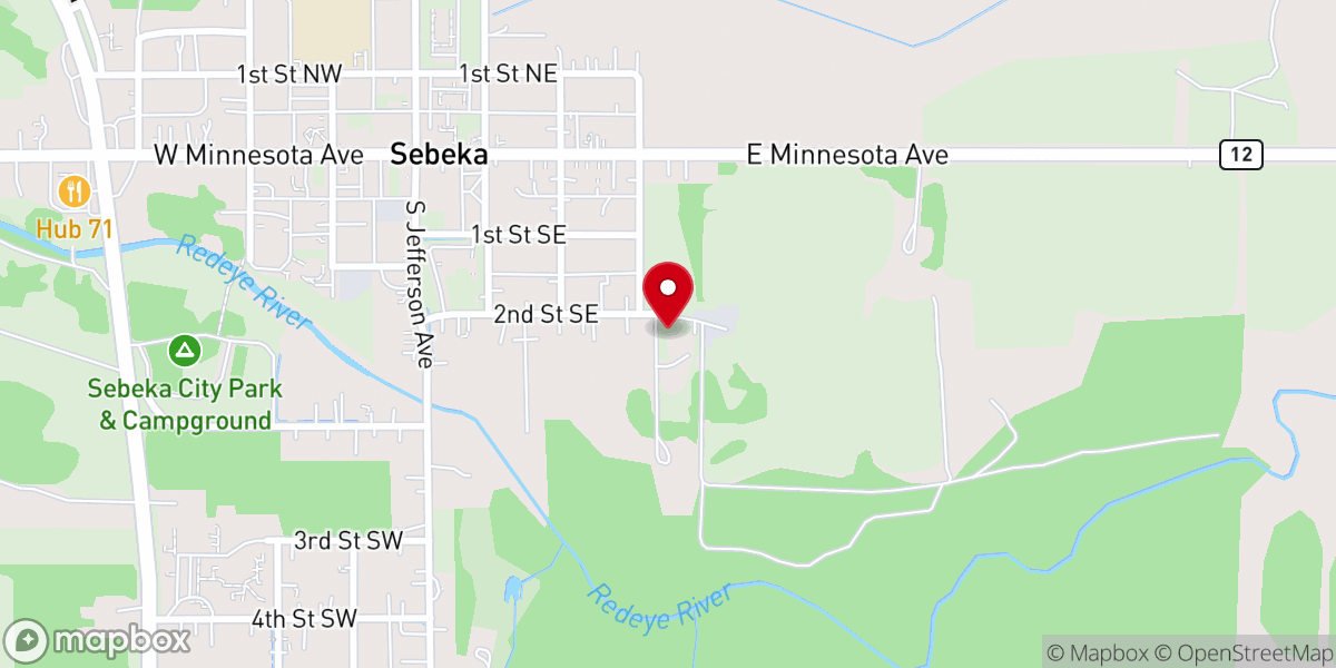 Map showing location of Our Saviour's Lutheran Church