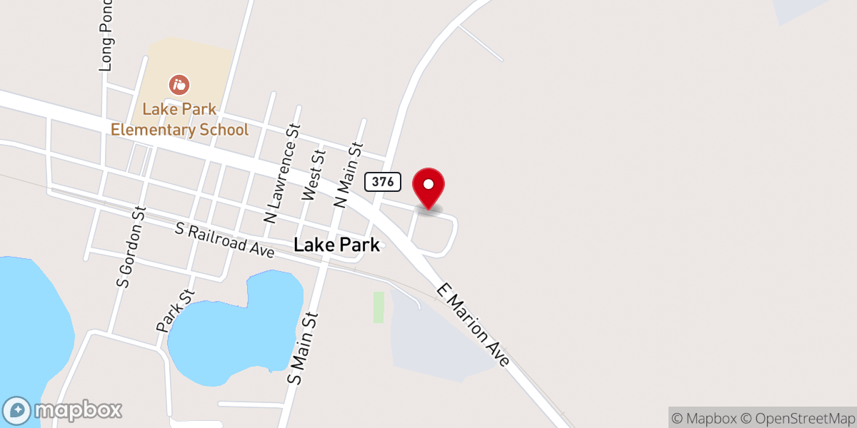 Map showing location of St Luke Freewill Baptist Church