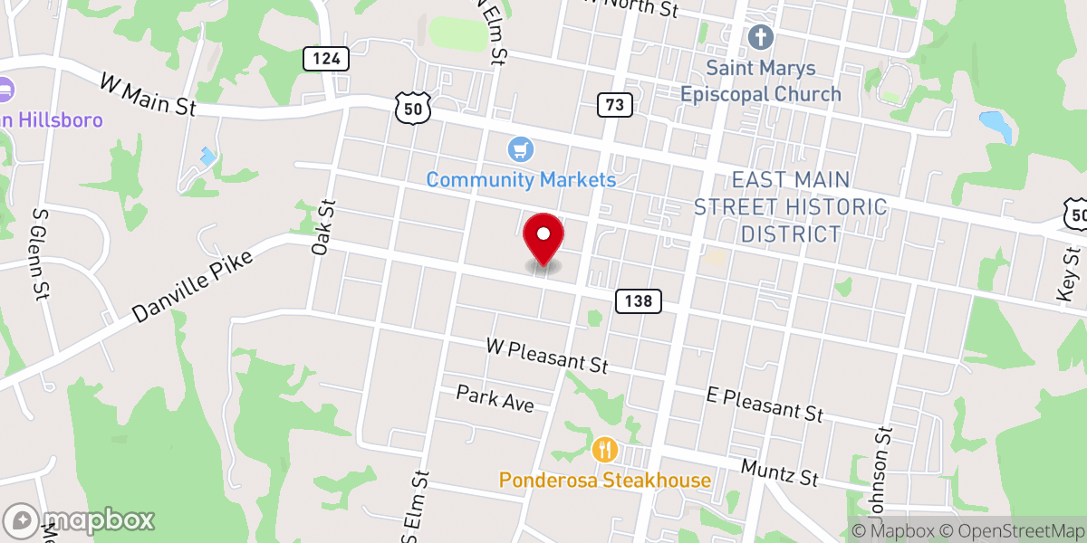 Map showing location of Hillsboro House of Deliverance COGOP