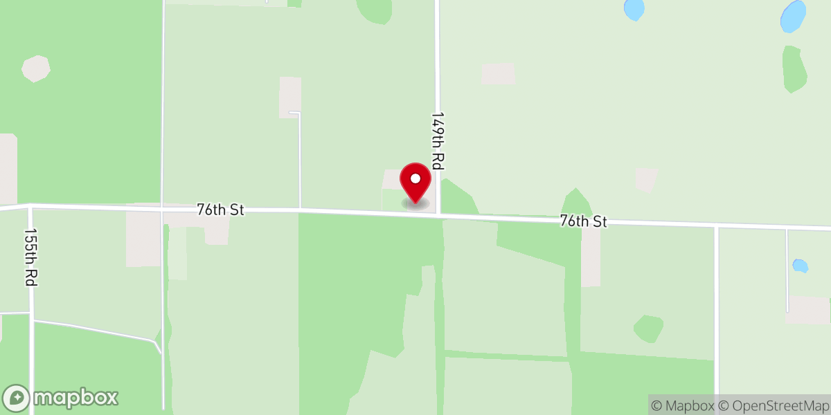 Map showing location of Mary Belle Baptist Church