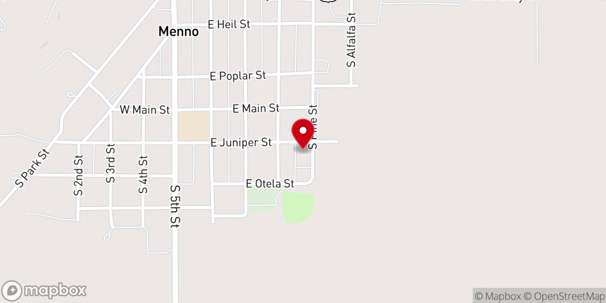 Map showing location of Grace Lutheran Church