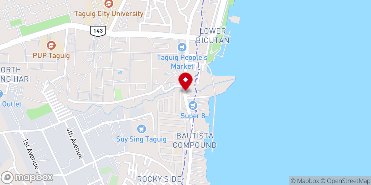 Map showing location of UCCP Bagumbayan Evangelical Church