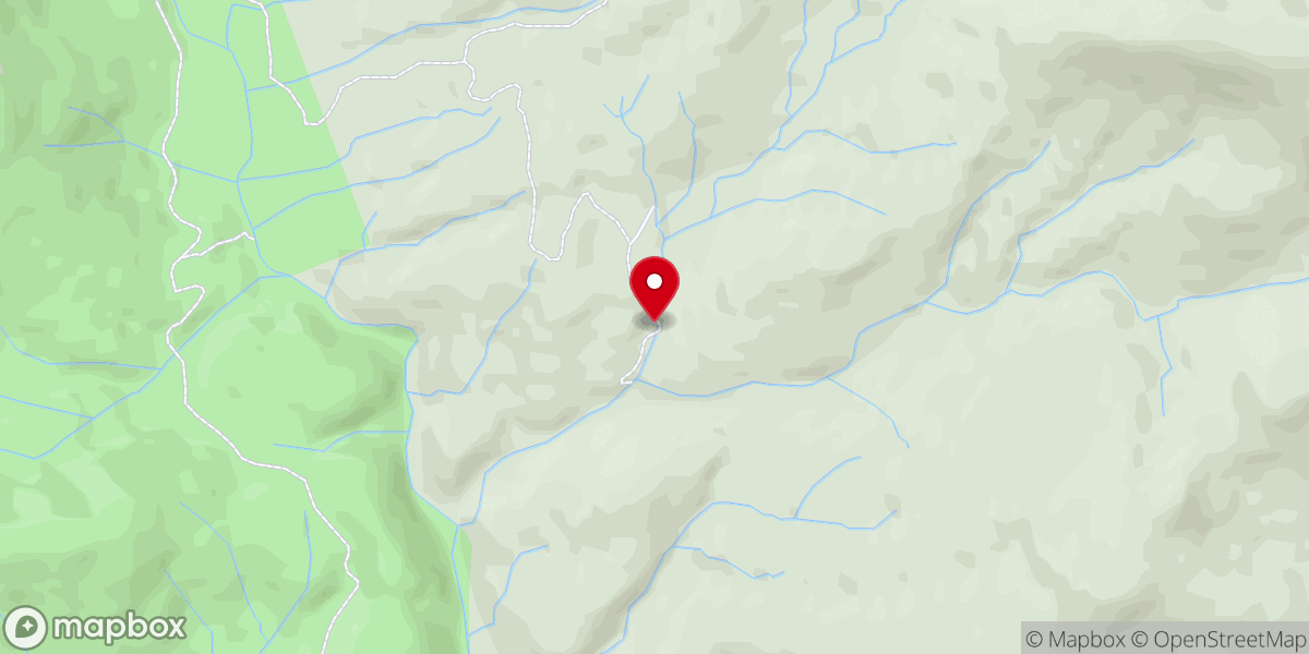 Map showing location of Moonshine Falls