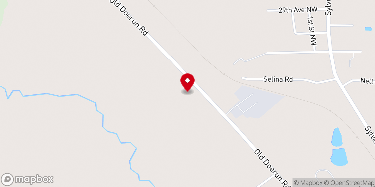 Map showing location of Pleasant Hill Church