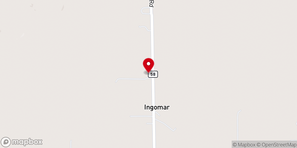 Map showing location of St John Lutheran Church