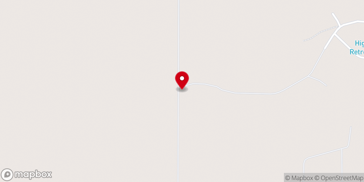 Map showing location of High Plains Retreat Center