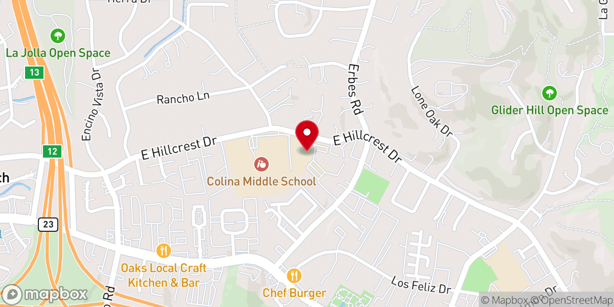 Map showing location of Ascension Lutheran Church