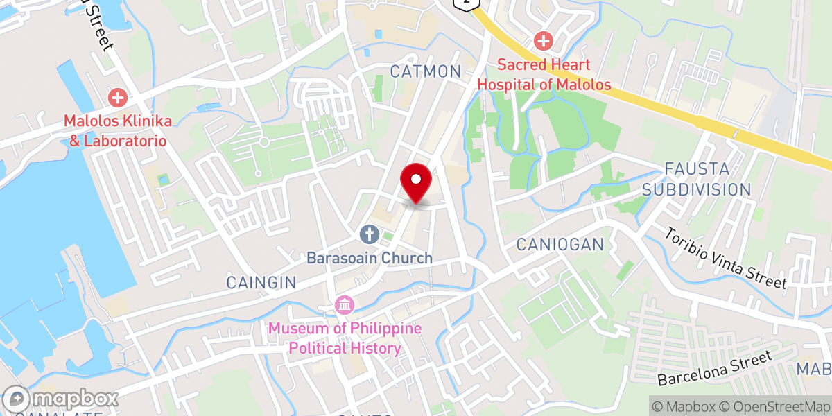 Map showing location of Abundant Life Church (ALC) Malolos
