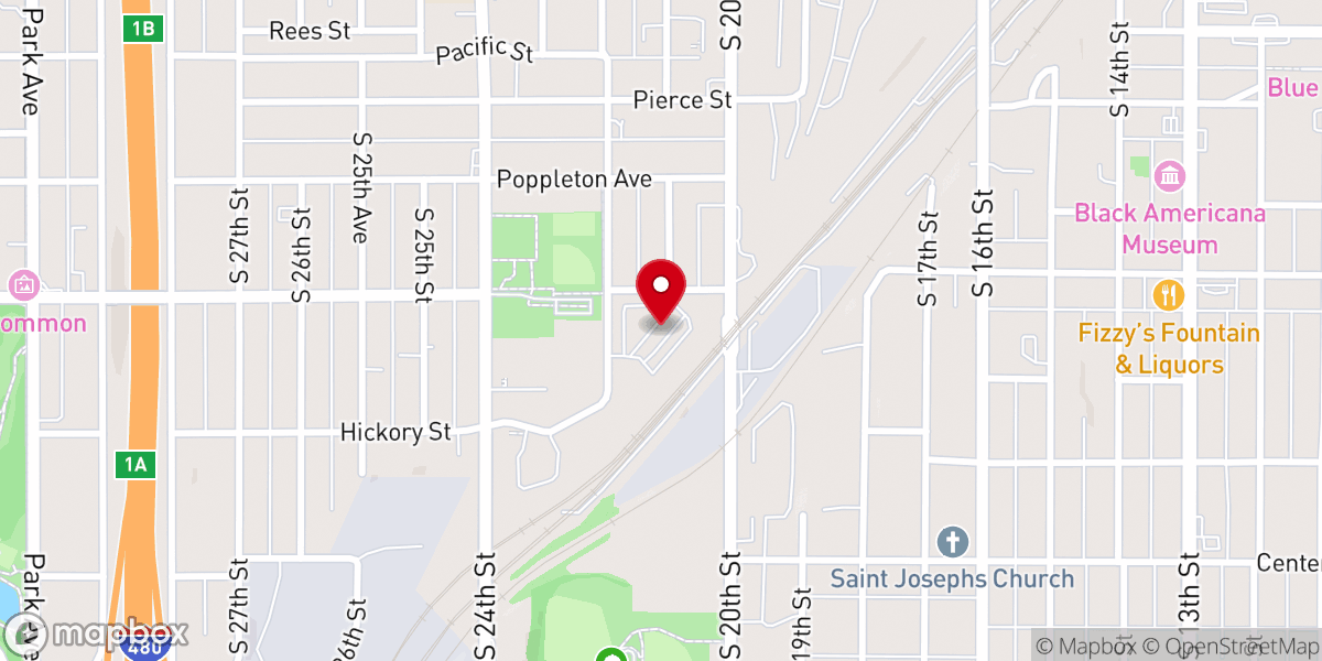 Map showing location of Way Maker Baptist Church-Freeway