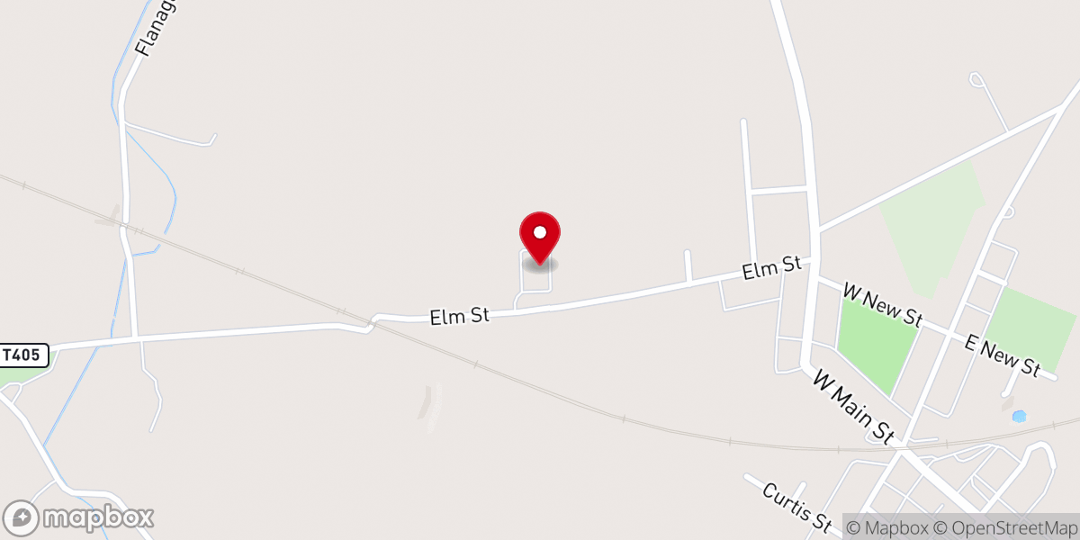 Map showing location of Elm View Mennonite Church (Weaverland Conference)